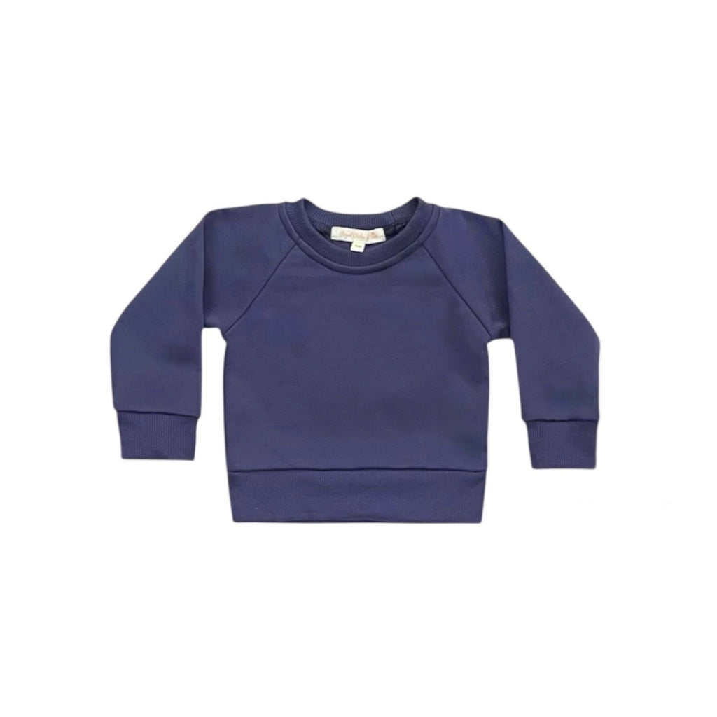 Indigo Crewneck Terry Sweatshirt Sweatpant 2pc Sweatsuit Set