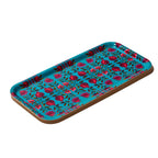 Crimson Garden Narrow Birchwood Small Decorative Tray