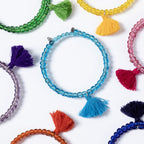 Taj Tassel Glass Bead Bracelet