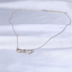 Two Hearts Sterling Silver Necklace