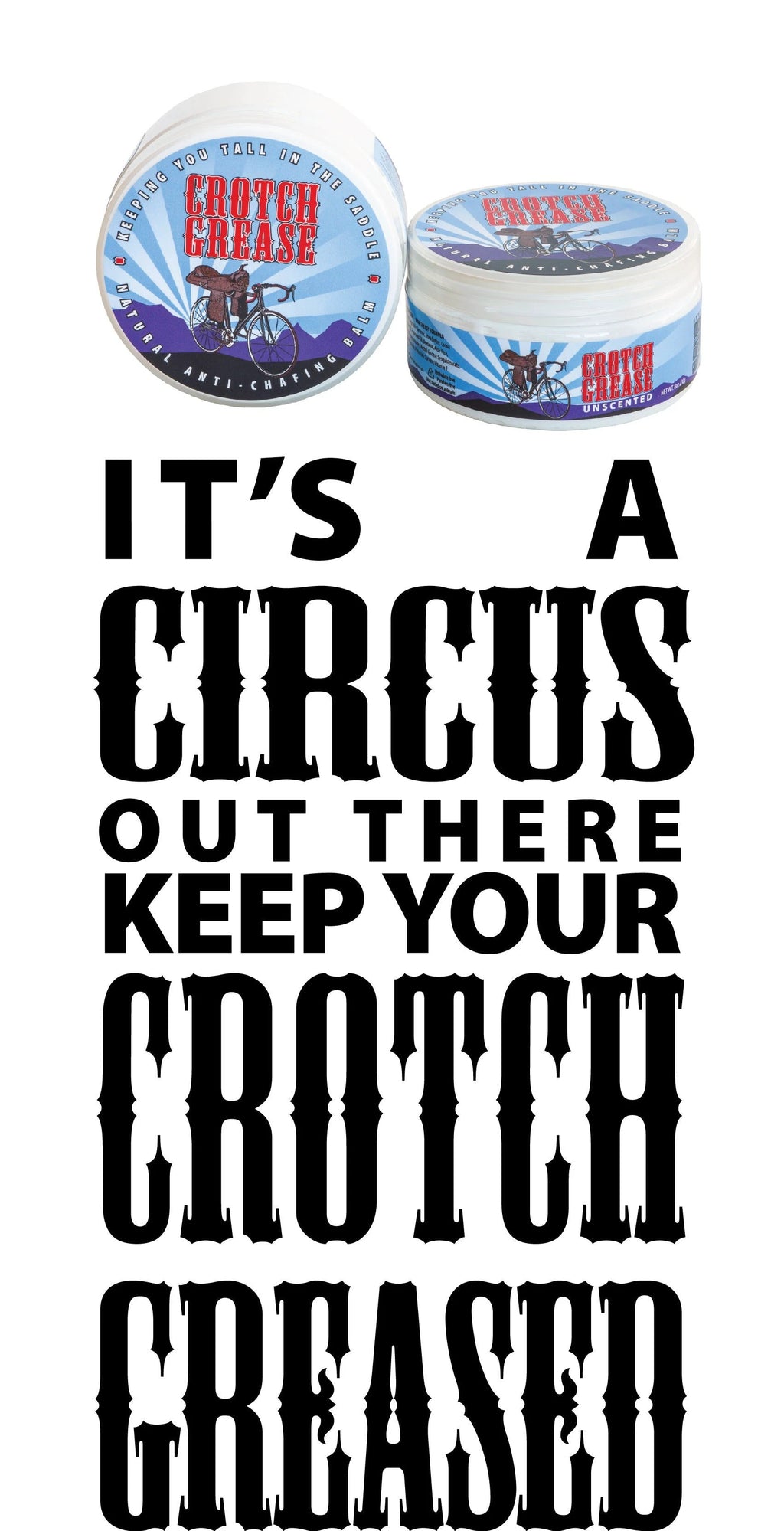 CROTCH GREASE 8 oz. ~ UNSCENTED by Essential Journeys
