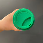 Bloom Baby Ceramic To Go Mug | Holds 16 oz. | Eco Mug with Silicone Lid and Sleeve