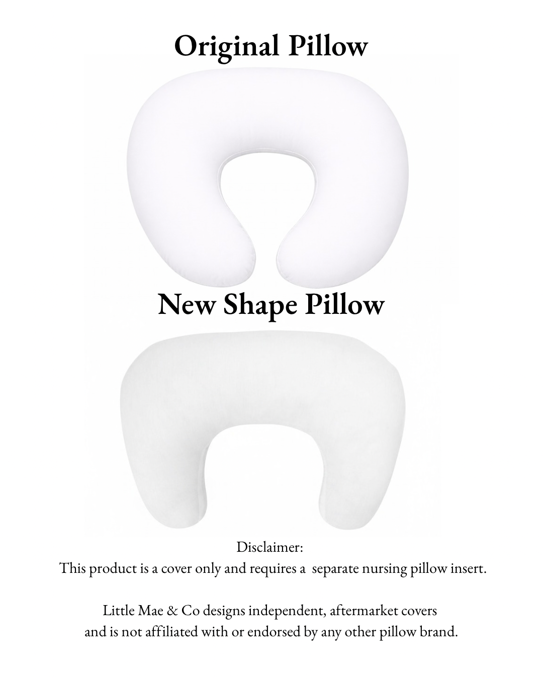 Ribbon Wipeable Nursing Pillow Cover