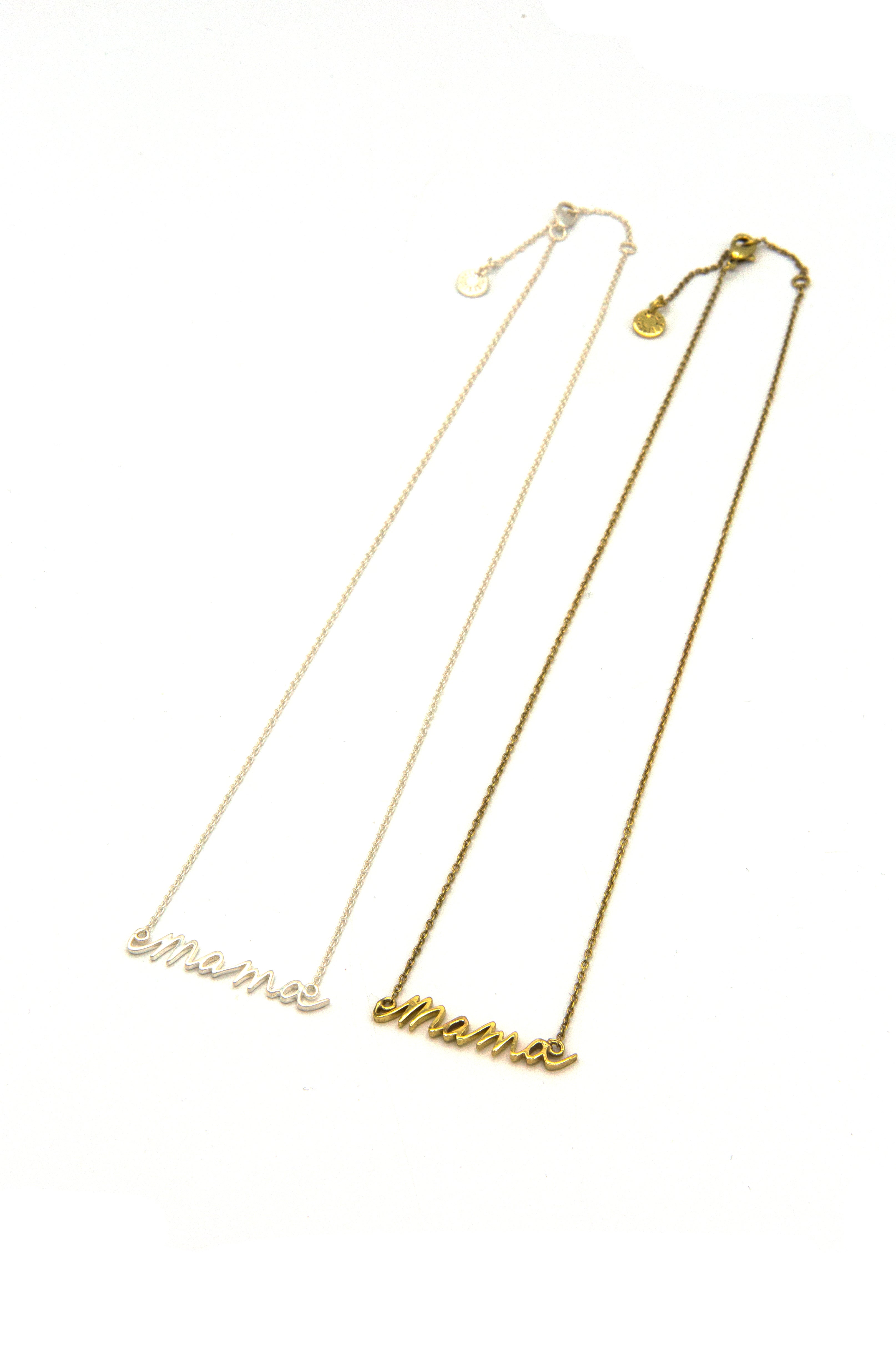 Mama Script Necklace
