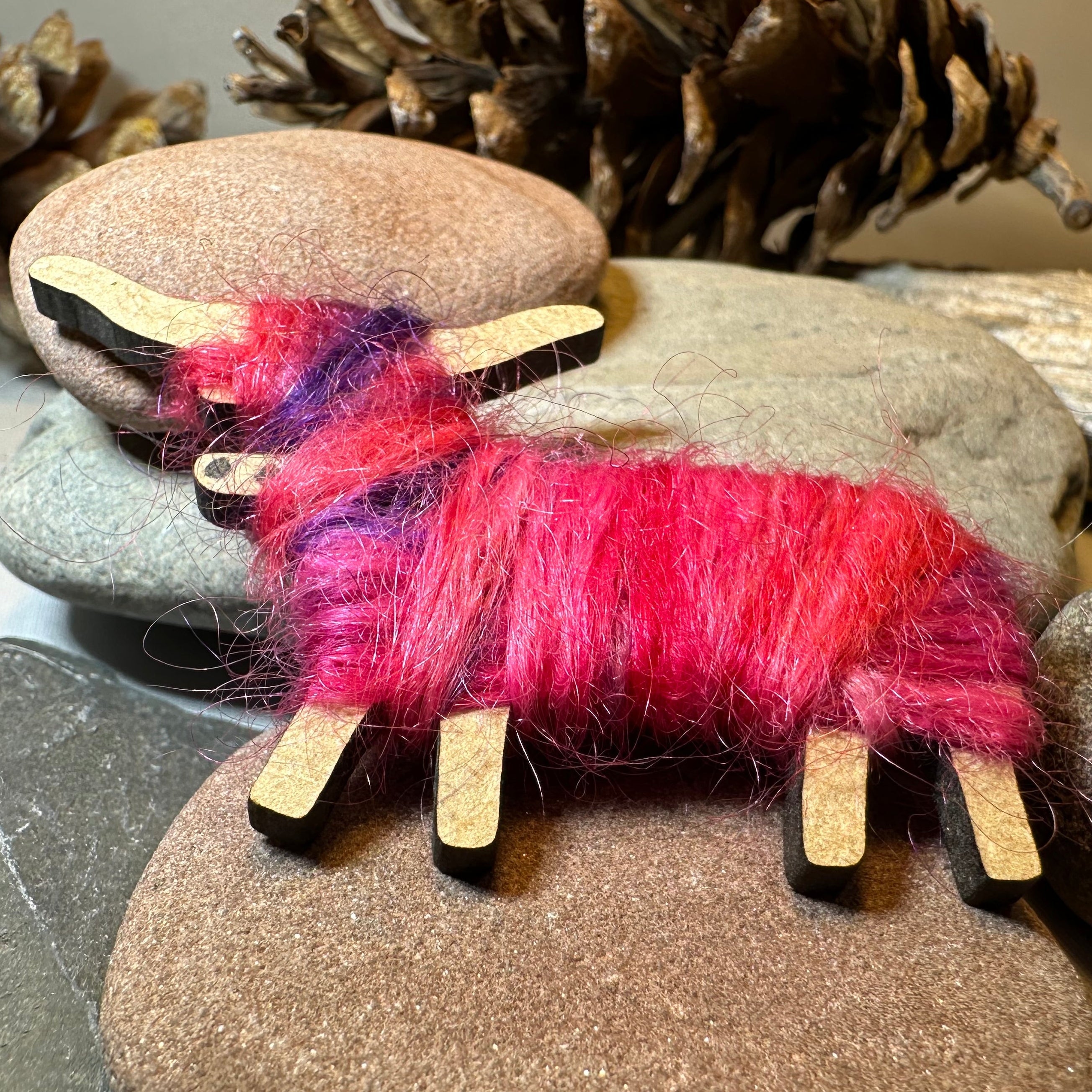 Scottish Highland Cow Scatter Pin - Handmade in Scotland