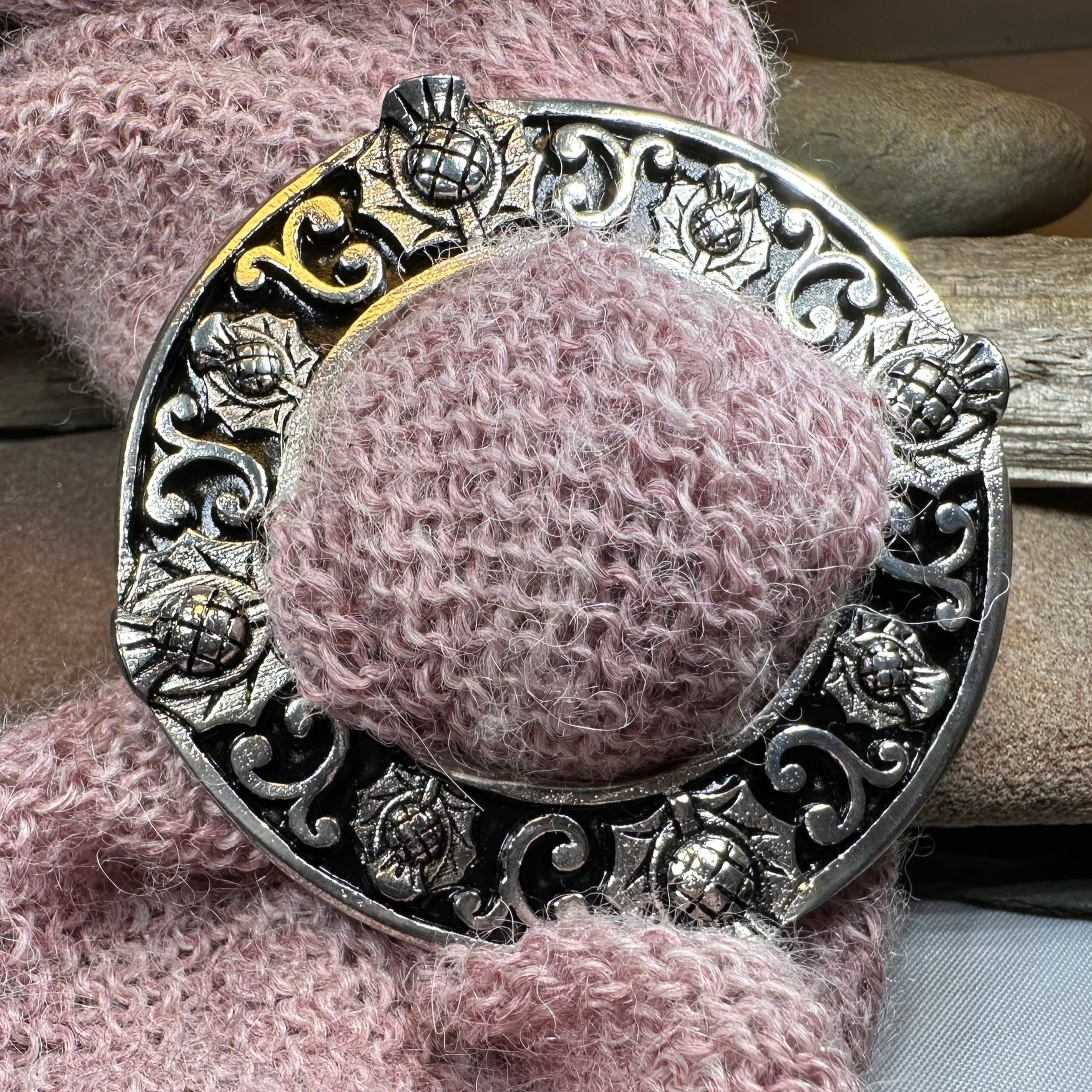 Scottish Thistle Scarf Ring