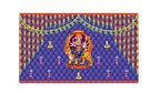 5x8 Feet Durga Fabric Reusable Backdrop Banner for Durga Pooja/Navratri (1034)