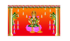 5x8 Feet Fabric Reusable Backdrop Banner for Diwali/Laxmi Pooja
