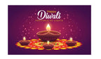 5x8 Feet Happy Diwali Fabric Backdrop Banner