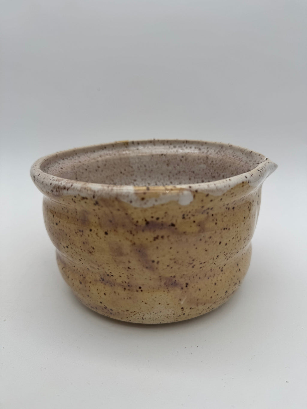 Ceramic large hyacinth speckle matcha bowl A206