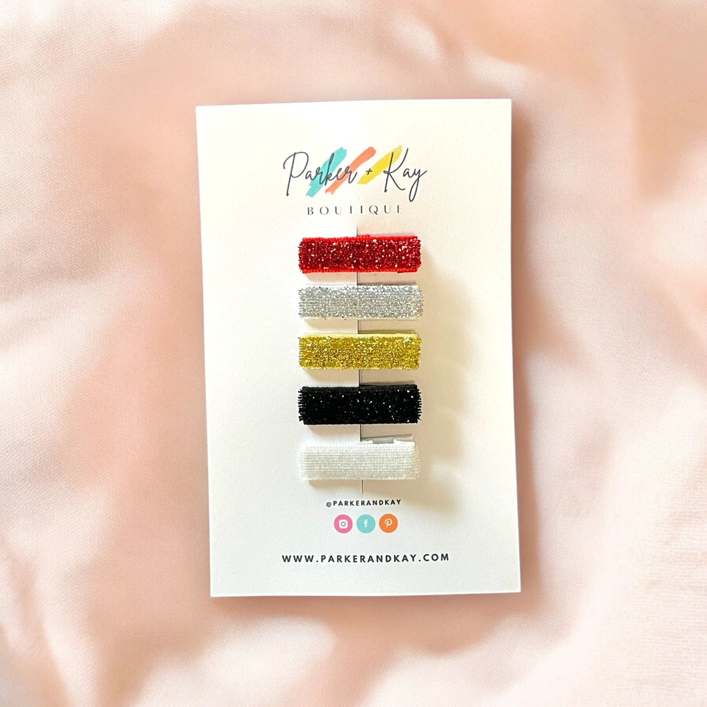 Tinsel Hair Clips Variety Set by Parker + Kay Creative
