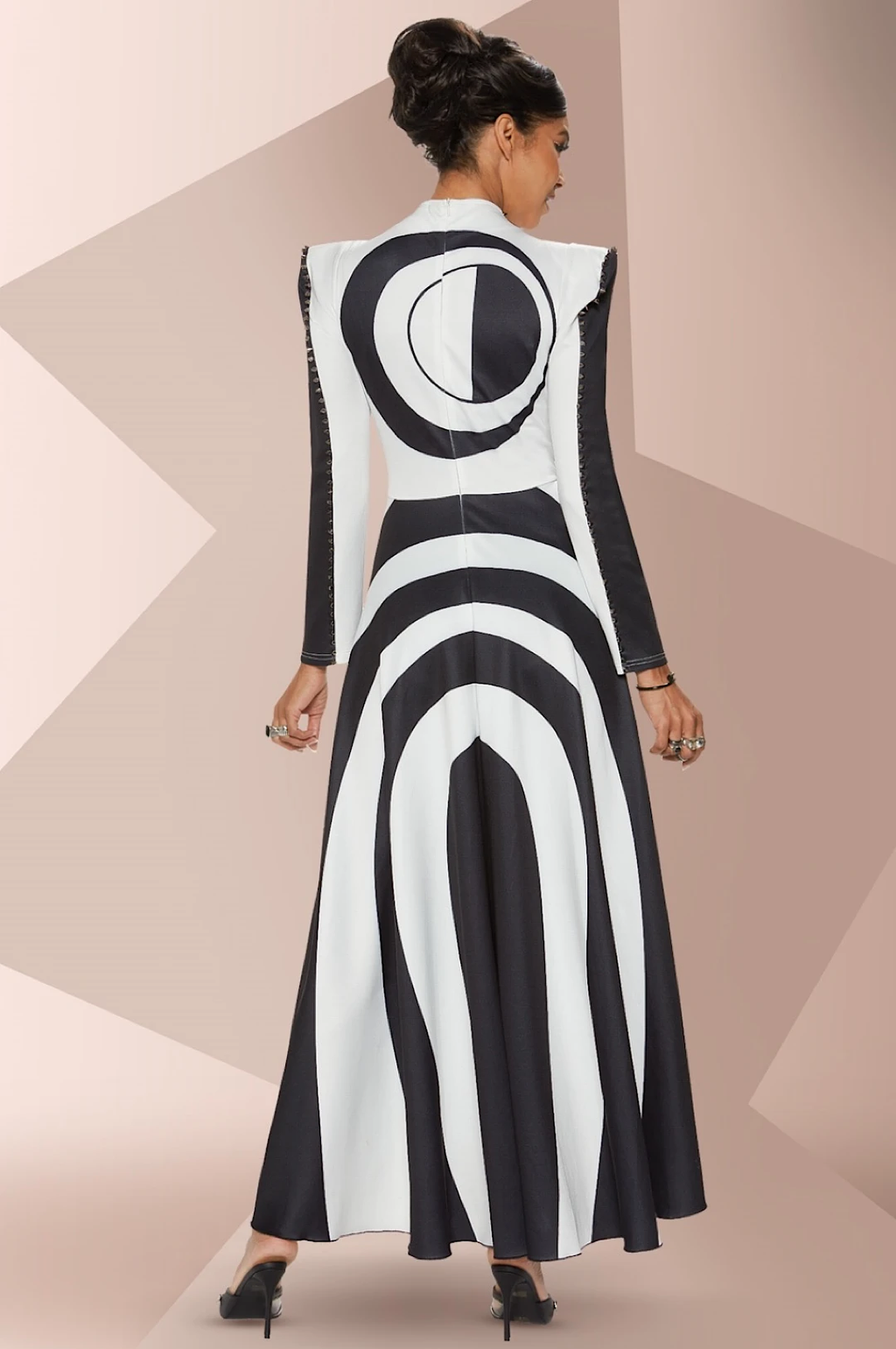 Black White Abstract Print Dress by Social Butterfly Collection