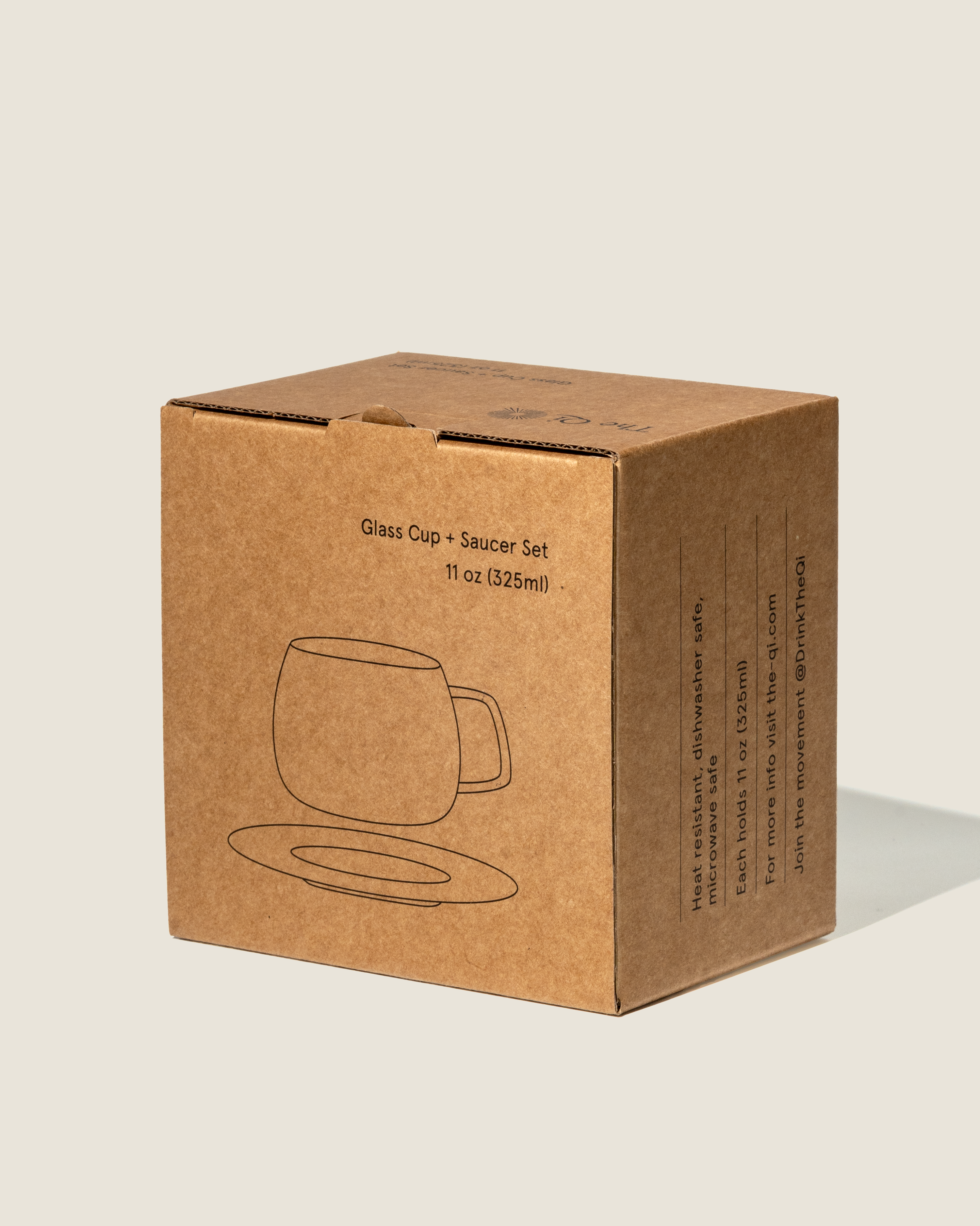 Glass cups & saucers (2)