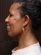 Geometric Triangle Hoops by Fair Anita