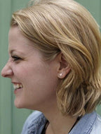 Rose Gold Triangle Studs by Fair Anita
