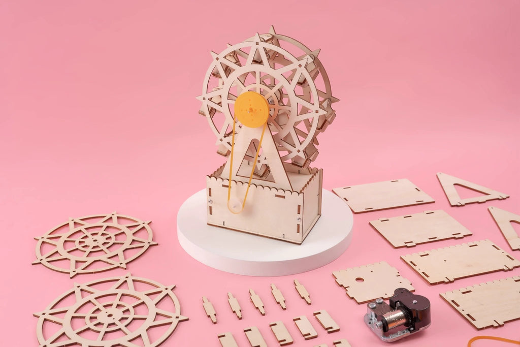 Music Box Ferris Wheel DIY Kit, Educational STEM Toy by Kitsville