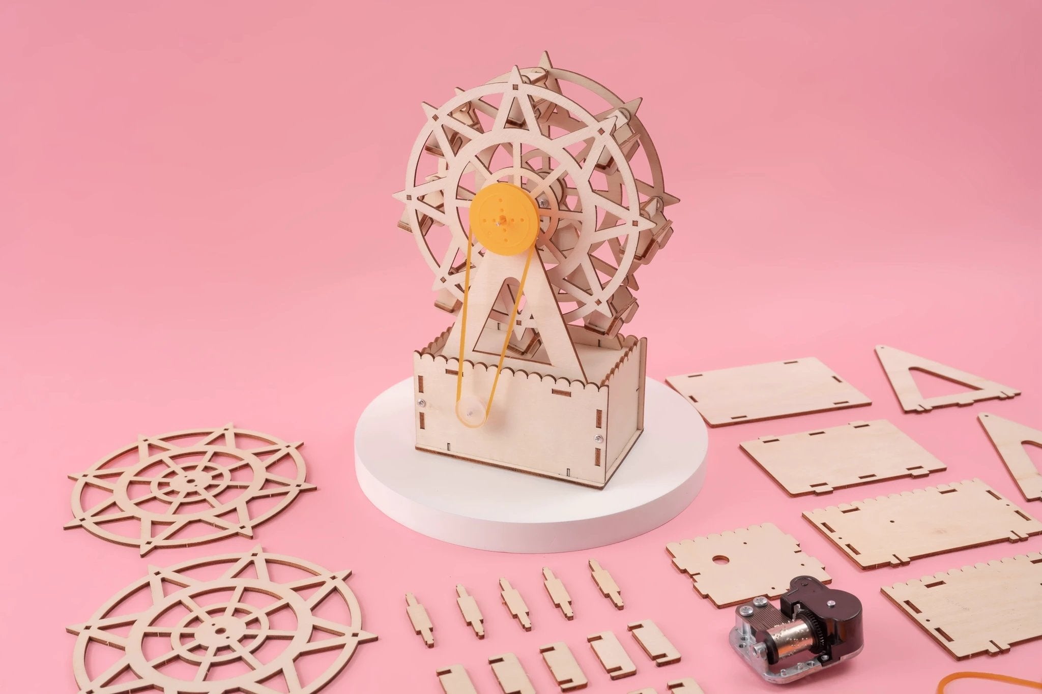 Music Box Ferris Wheel DIY Kit, Educational STEM Toy by Kitsville