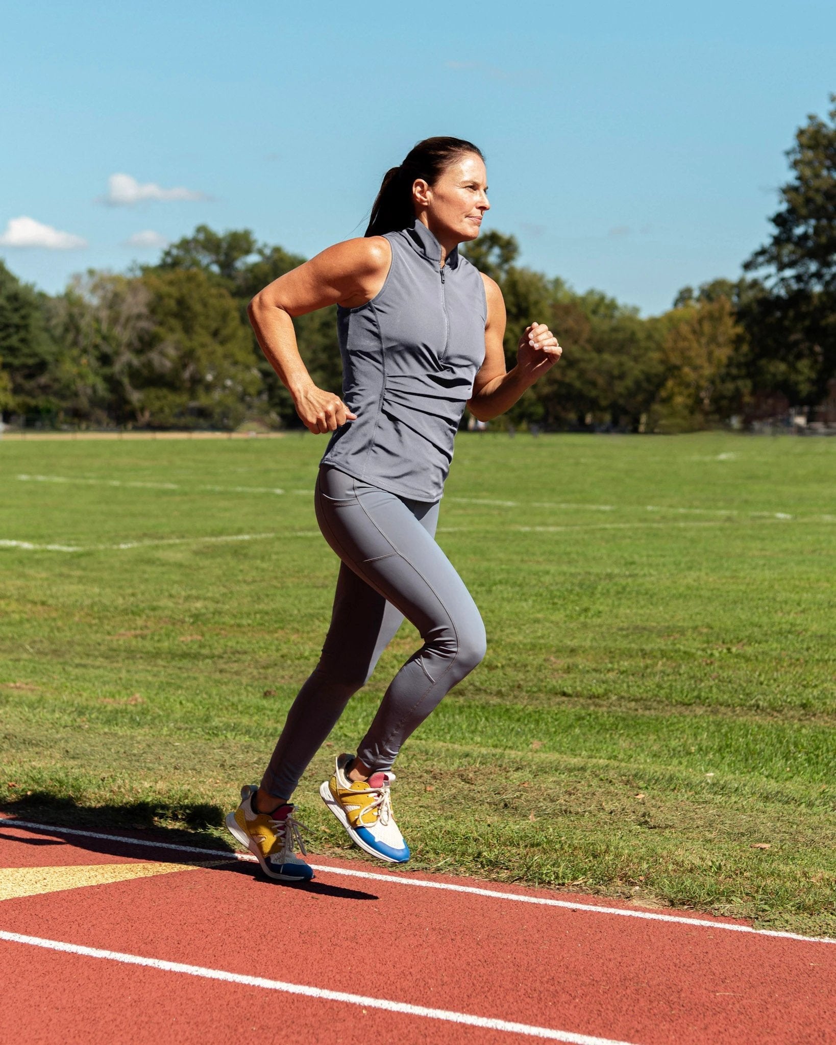 Get Soaked Sleeveless Swim Top with Built-in Bra - Escape by Line In The Sand Swim