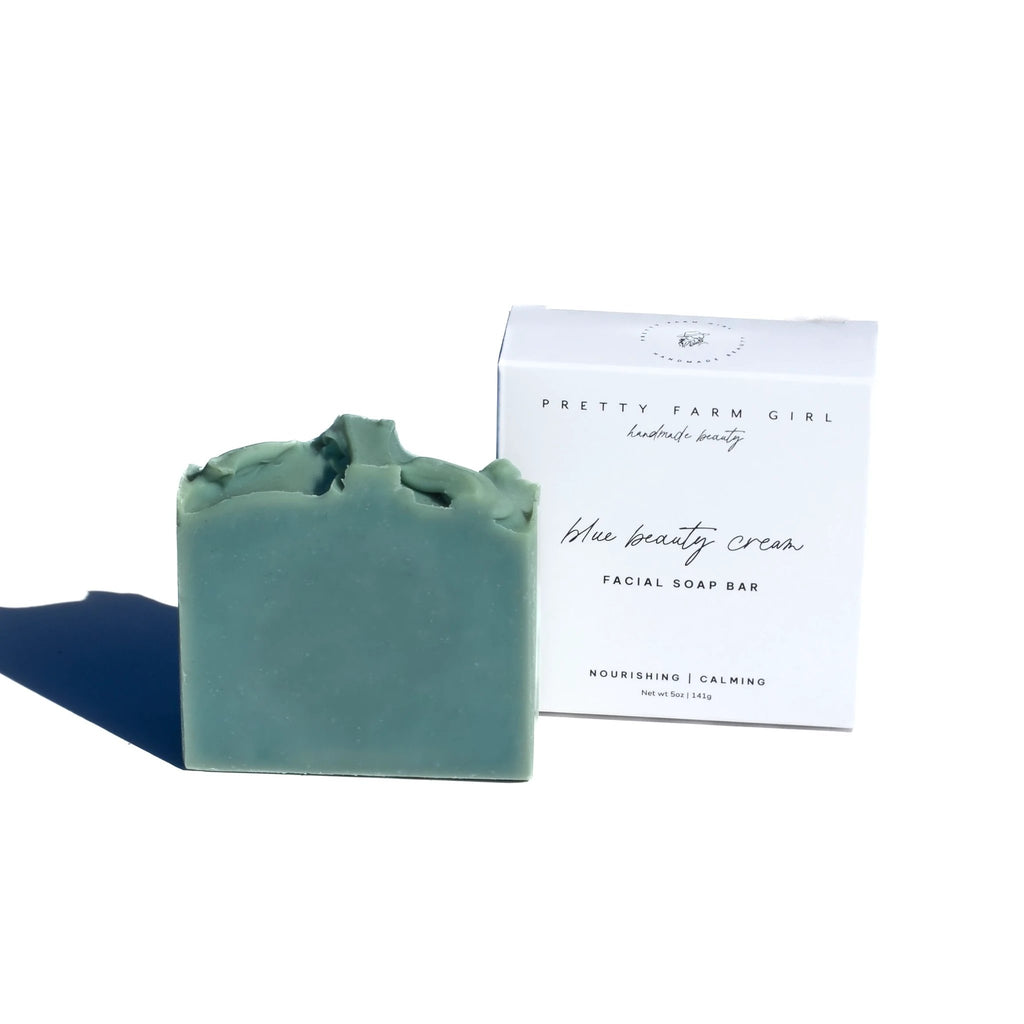 Blue Beauty Cream Facial Bar by Pretty farm girl