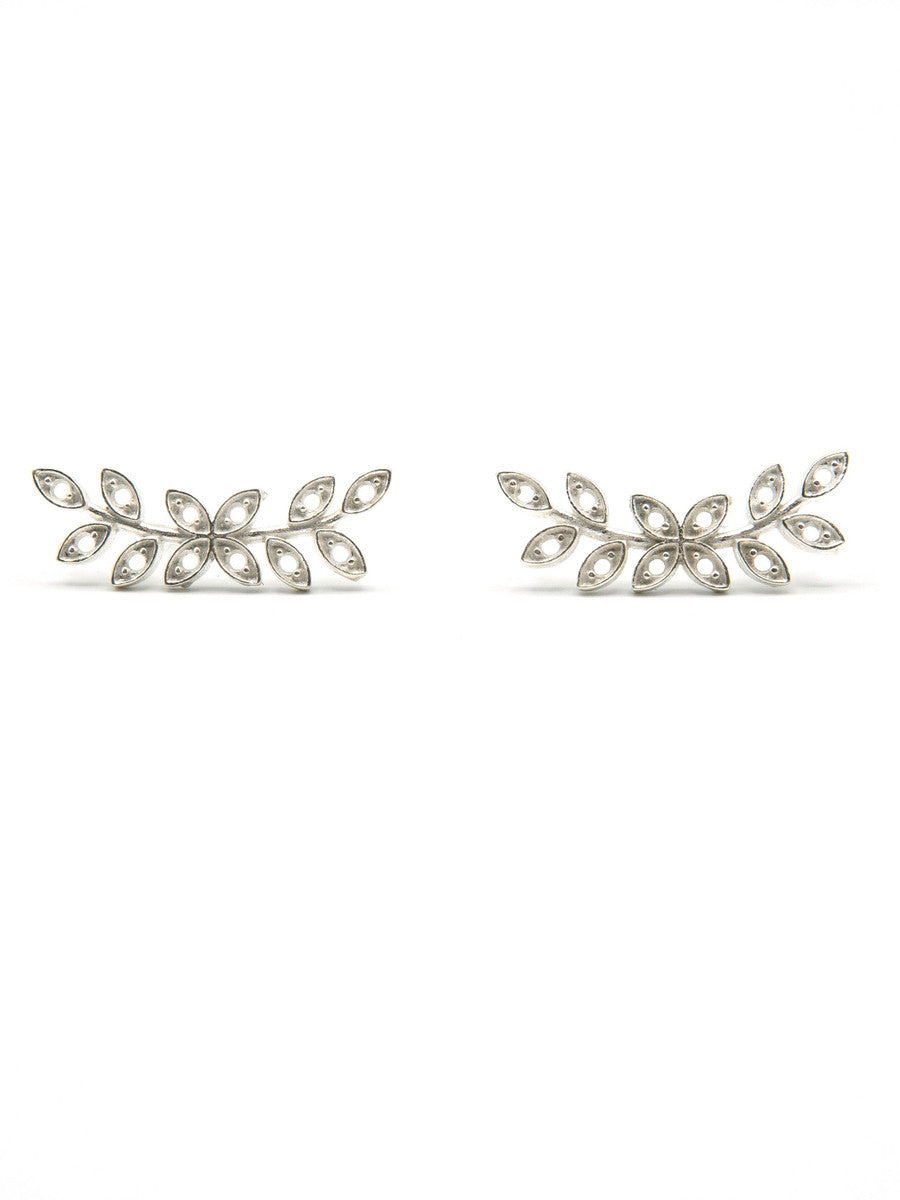 Dainty Branches Studs - Silver
