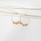 Daisy gold earrings