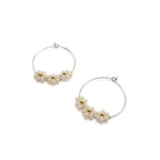 Daisy silver earrings