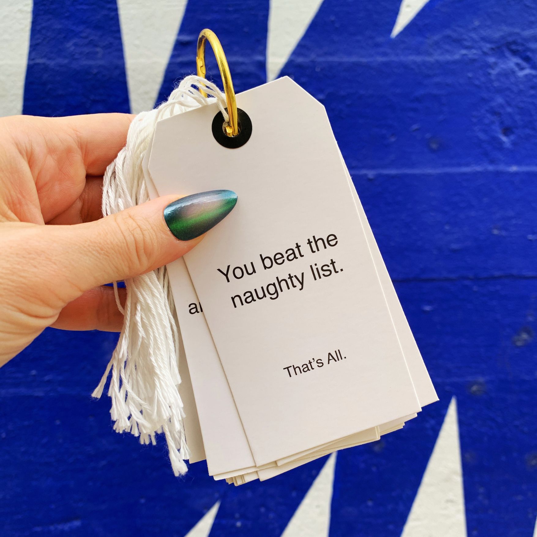 Deal of the Day: Funny Christmas Gift Tag Book | 24 Hilarious Tags on a Metal Organizing Ring