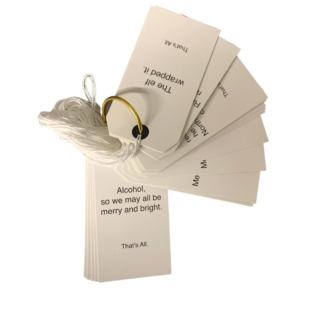 Deal of the Day: Funny Christmas Gift Tag Book | 24 Hilarious Tags on a Metal Organizing Ring