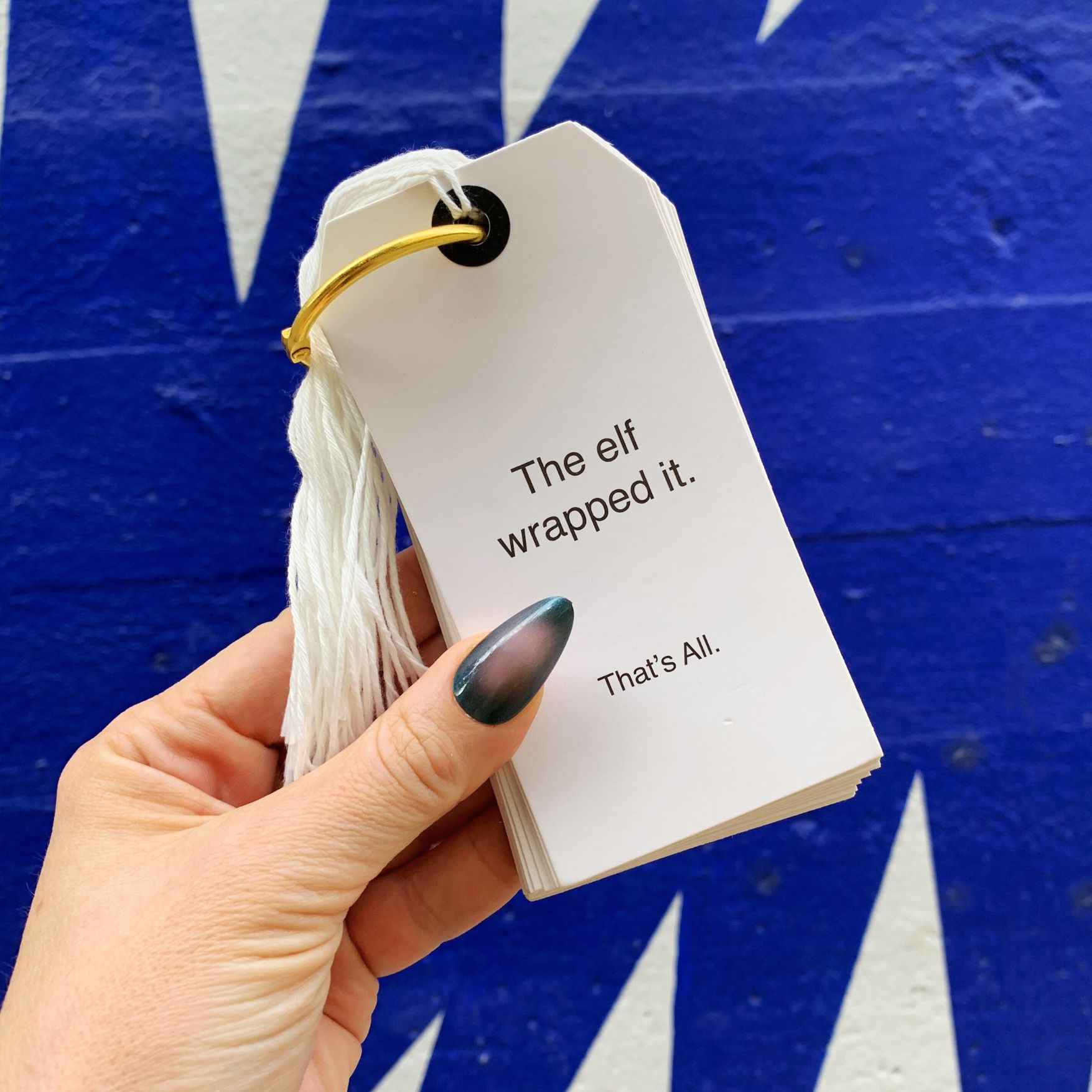 Deal of the Day: Funny Christmas Gift Tag Book | 24 Hilarious Tags on a Metal Organizing Ring