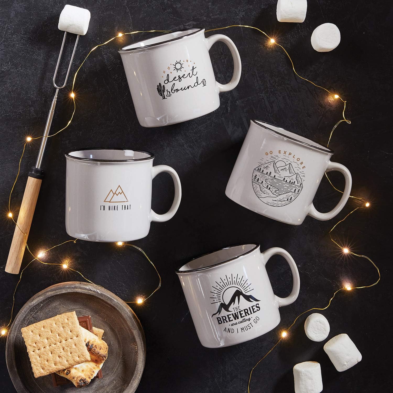 Desert Bound Grey Campfire Mug | 13 oz.
