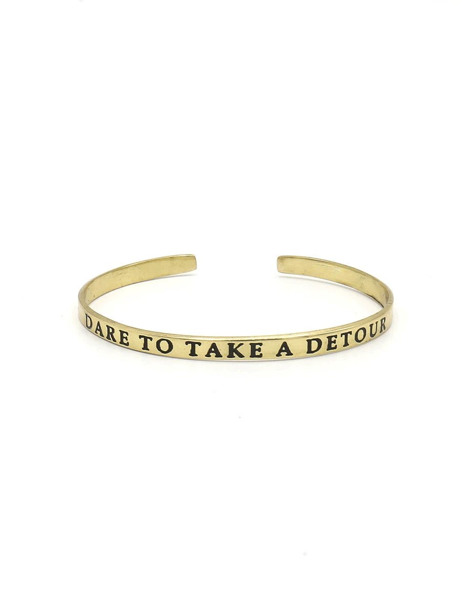 Detour Quote Cuff by Fair Anita