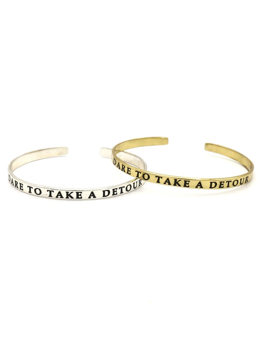 Detour Quote Cuff by Fair Anita