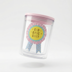 Did Epic Shit Double-Wall Short Tumbler | Acrylic Travel Tumbler with Lid | 4.5" by The Bullish Store