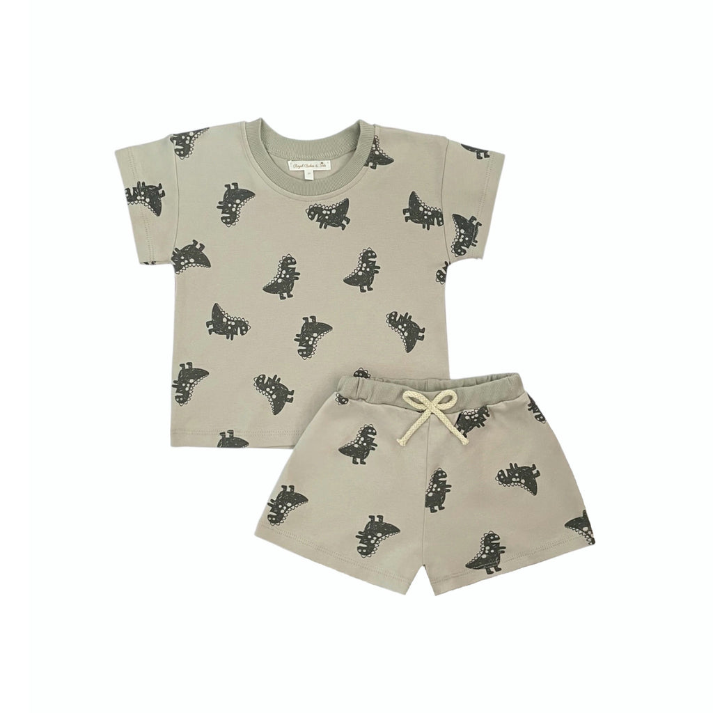 Dinosaur Cotton 2pc Short Set