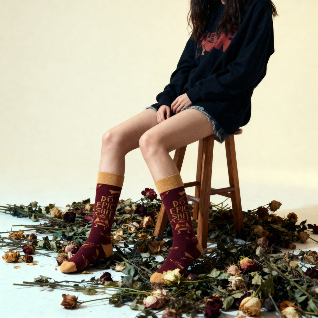 Do Epic Shit Socks | Super Hero Illustration | Unisex or Gift for Her