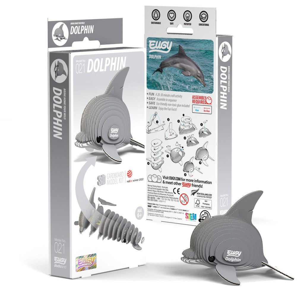 Dolphin 3D Puzzle for Kids | STEM Craft & Building Activity