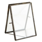 Double Picture Metal Frame | Multipurpose Rustic Photo Holder | 5" x 7" by The Bullish Store