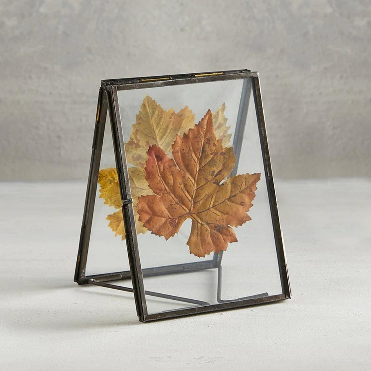 Double Picture Metal Frame | Multipurpose Rustic Photo Holder | 5" x 7" by The Bullish Store
