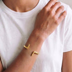 Hawa Double Bar Cuff Bracelet
