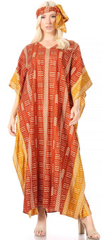 Sakkas Mera Women's Long Loose Short Sleeve Summer Casual Caftan Kaftan Dress - Buy One, Get One 50% Off