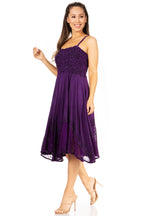 Sakkas Aphrodite Embroidered Batik Dress
