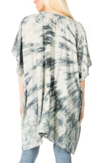 Sakkas Marcy Women's V-neck Caftan Top Tunic Dress - Perfect for Summer Boho Style & Swinging Coverup - Buy One, Get One 50% Off