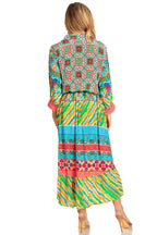 Sakkas Andreas Women's Maxi Dress with Ruffles and Buttons