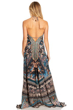 Sakkas Lizi 2025 Womens Maxi High-low Halter Handkerchief Long Dress Beach Party