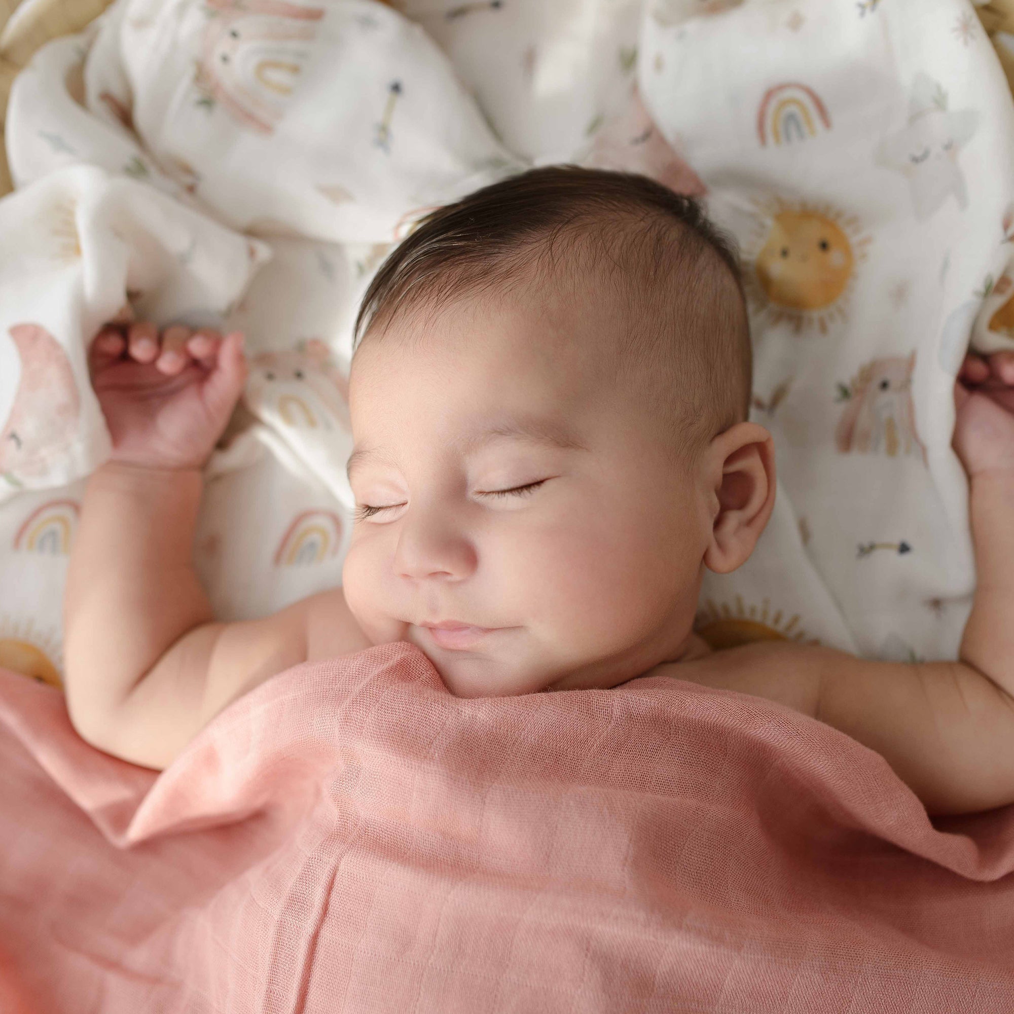 Muslin Swaddle Blankets - Soft Breathable Baby Swaddle Wrap, Bamboo Viscose & Cotton Receiving Blankets for Newborns, 2-Pack