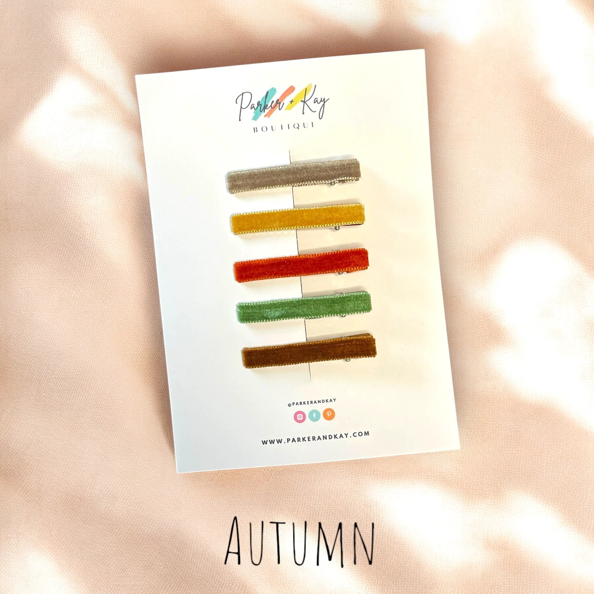 Velvet Bar Clip Set by Parker + Kay Creative