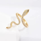 Diamond Snake Ring by Curated By Suarez