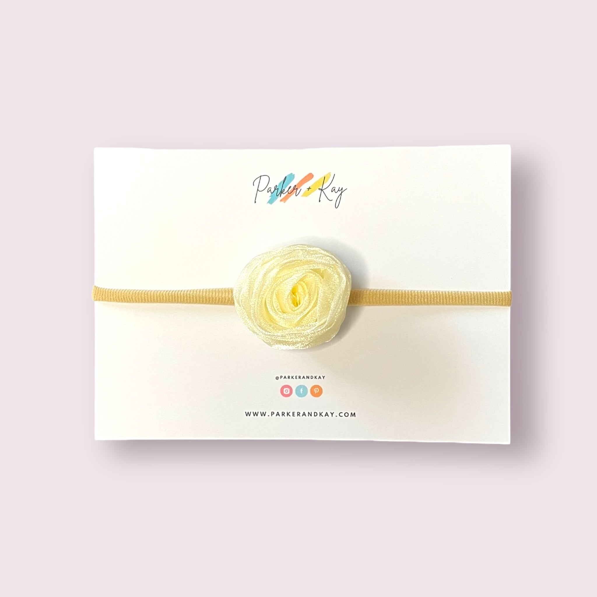Chiffon Rose Baby Headband