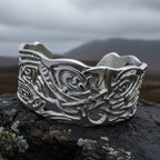 Book of Kells Celtic Knot Cuff Bracelet - Handmade in Scotland