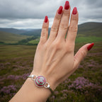 Enamel Scottish Thistle Bracelet for Women